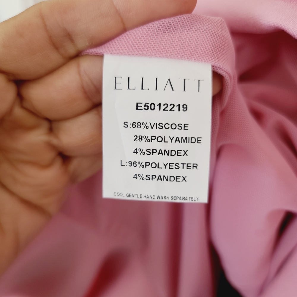 NWT Revolve Elliatt Gloaming Pink Cutout Ruffle Mini Dress Size XS - Picture 10 of 12